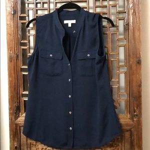 Fun navy blouse